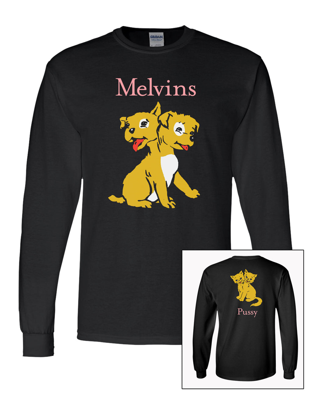 MELVINS PUSSY MENS BLACK LONG SLEEVE T-SHIRT – Blixt Merchandise